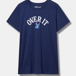 Torrid Disney Stitch Navy Classic Fit Graphic T-Shirt